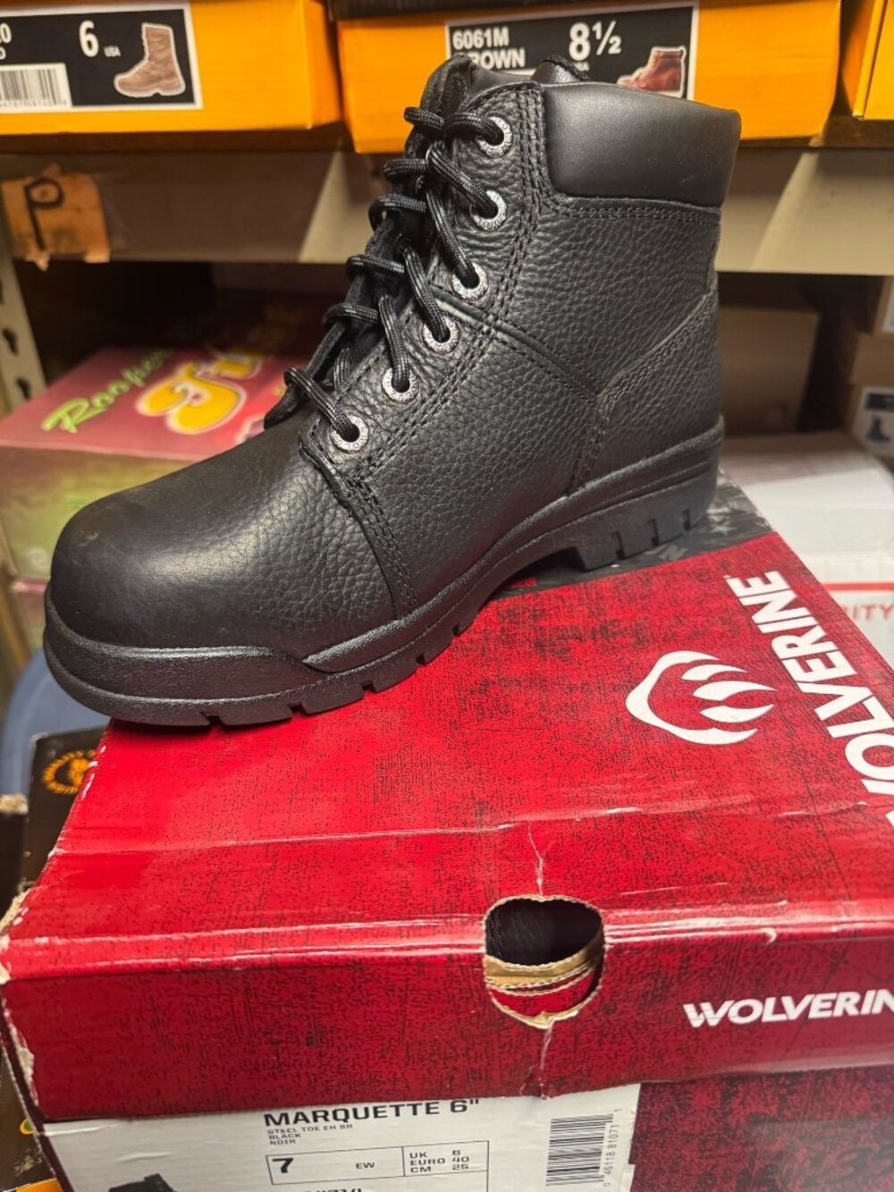 Wolverine Men's Steel Toe Work Boots Size 8 Extra Wide - New in Box